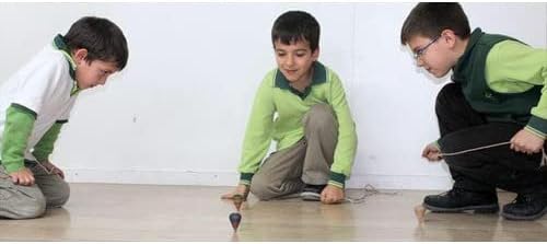 Nostaljik Ahşap Oyuncak Topaç 5li Demet