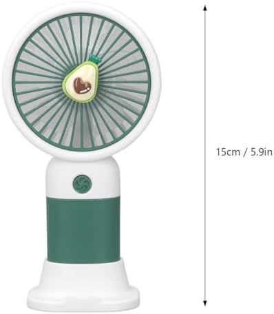 1 Adet Renkli Şarjlı Mini El Fanı ve Standlı Masa Fanı Çanta Boy Vantilatör Pervane Taşınabilir