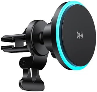 MAG 15W kablosuz hızlı şarj, MagSafe Uyumlu Mıknatıslı Araç İçi Telefon Tutucu ve Şarjı