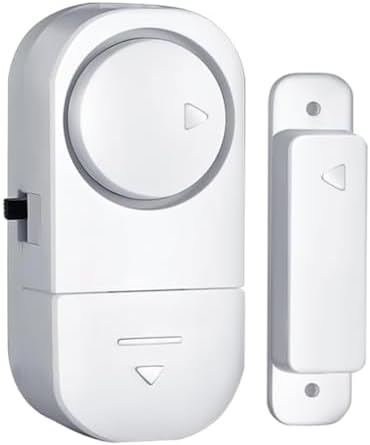 Kablosuz Kapı ve Pencere Alarmı, Manyetik Ev Güvenlik Alarm Cihazı, Yüksek Sesli Hırsızlık Önleyici, Pilli Kolay Montajlı Alarm Sistemi, Ev Ofis Karavan Kapı Pencere Alarmı (Modern, Adet, 1)