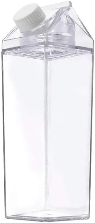 Süt Kutu Tasarımlı Su Kahve Içecek Şişesi | Cam Değildir | Kahve Ve Sunum Bardağı Ve Matarası 500-600ml