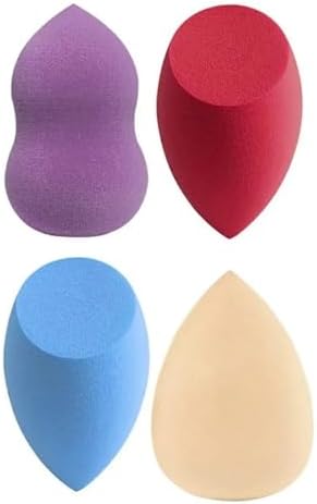 4 lü Makyaj Süngeri, Fondöten Süngeri, Pudra Süngeri, Kapatıcı Süngeri, Güneş Kremi Süngeri, BB Krem Süngeri 4 Farklı Renkte 4 lü Armut Profesyonel Makyaj Süngeri