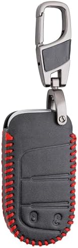 (Jeep Renegade,Compass,Grand Cherokee, Chrysler,, Uyumlu) Deri Anahtar Kılıfı