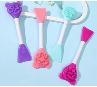 3 In 1 Ayıcık Silikon Maske Sürme Peeling Ve Temizleme Firçası Silikon Maske Spatulası