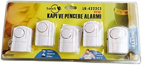 LR-4222C5 Kapı Pencere Alarmı, 5 Adetli Ev Pencere Alarmı, Ev Hırsız Alarmı