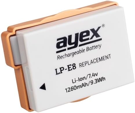 LP-E8 Batarya EOS 700D, 650D, 600D, 550D ile uyumlu