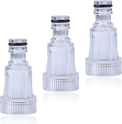 Basınçlı Yıkayıcı Adaptörü, 3 Parça Bahçe Hortumu Bağlantı Filtresi, 3/4 İnç Plastik Basınçlı Yıkayıcı Hızlı Bağlantı Seti, Yüksek Basınçlı Yıkayıcılar İçin Musluk Adaptörü