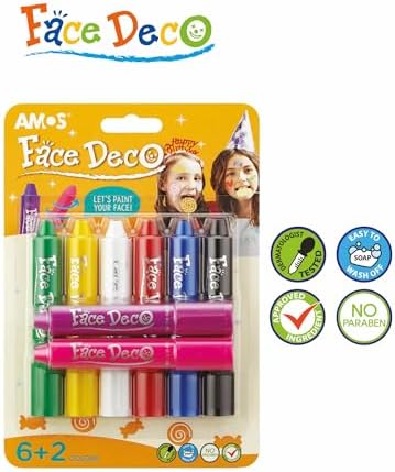 Amos Yüz Boyası 8 Renk