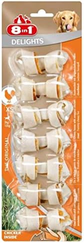 8in1 Delights Bones Düğümlü Tavuklu Köpek Kemiği XS 7 Li
