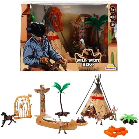 West Hero Kovboy Oyun Set Set Kızıldereli Çadır Müzikli/Işıklı