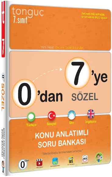 0'Dan 7'Ye Sözel Konu Anlatımlı Soru Bankası