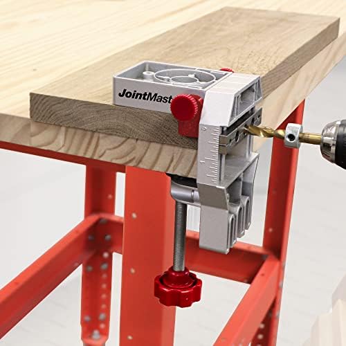 1334 Joint – Kendinden Sıkmalı Alüminyum Dübel Jig Kenar, Köşe ve Yüzey Eklemleri Oluşturur. Merkezleme Ara Parçaları içerir. 1/4 inç, 5/16 inç ve 3/8 inç Dübel Pimleri için