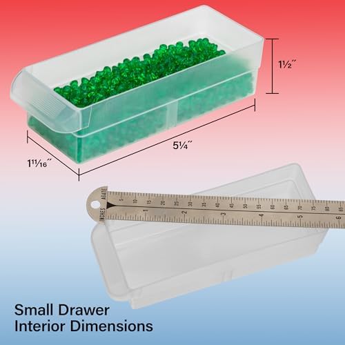 10116 plastik parçalar saklama donanımı ve el işi dolabı, siyah, 16 çekmece, 26,7 x 21,6 cm