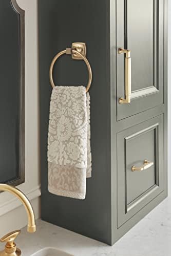 BH36092CZ | Şampanya Bronz Havlu Halkası | 7-9/16 inç (192 mm) Uzunluk | Banyo Duvarı için El Havluluk | Küçük Mutfak ve Banyo Aksesuarları