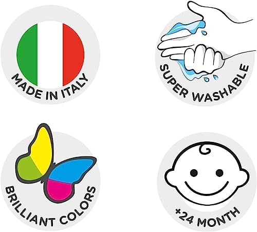 Bebek Parmak Boyasi 8 Renk 8X50 Ml Süper Yikanabilir 2+ Yaş