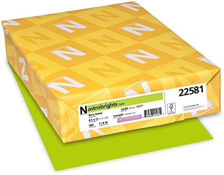 Premium Renkli Kağıt, 10,9 kg, 8,5 x 11 inç, 500 Yaprak, Terra Yeşili (22581)