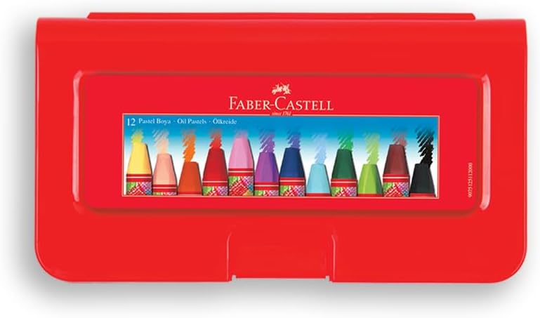 Altıgen Pastel Boya, 12 Renk, Plastik Kutu, Yumuşak ve Canlı Renkler, Rahat Kullanım, Etkili Uygulama