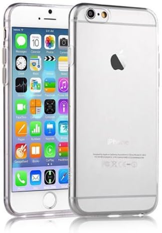 6 6S ile Uyumlu Kılıf Kapak 0.2 mm Şeffaf Silikon + Temperli Kırılmaz Cam Ekran Koruyucu