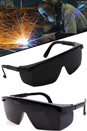 Virüs Ve Madde Koruyucu Siyah Gözlük Kaynakçı Gözlüğü 1410