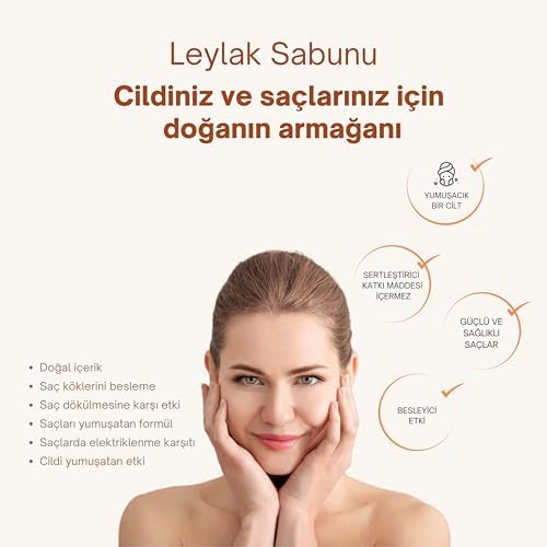 100% Organik Leylak Sabunu 120 gr | Saç Dökülmesine Karşı, Saç Uzamasını Destekleyen 100% Doğal Katı Şampuan