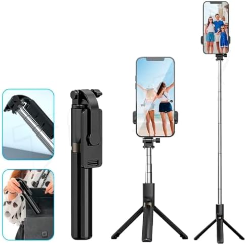 Akıllı Telefonlar İçin Ultra Hafif 360 Derece Dönebilen Başlık ve ile Uyumlu Katlanabilir Video Kaydı için Sabitleyici G5 (Model G5)