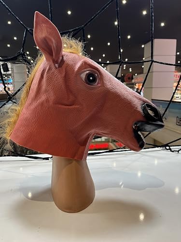 Halloween At Maskesi, Korku Maskesi, Bayramı Aksesuarları, At Kafası, Şaka Oyunları ve Korku Maskeleri