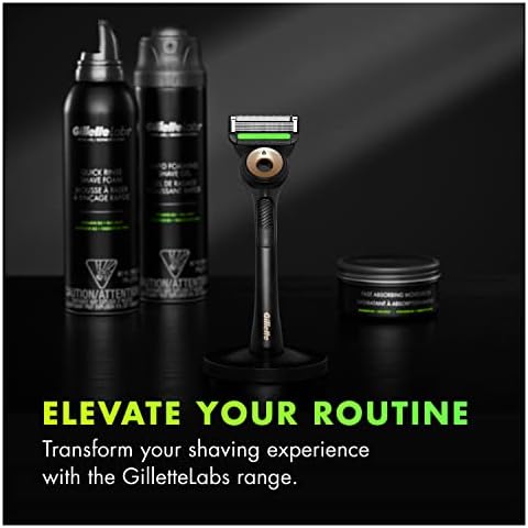 Labs Peeling Çubuklu Tıraş Seti - 2 Yedek Bıçak, Manyetik Stand, Siyah/Altın