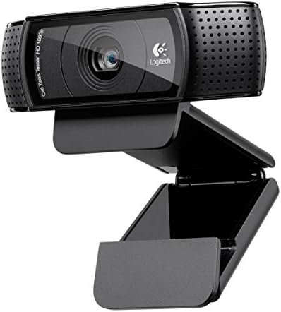 C920 HD PRO web kamerası, Full-HD 1080p, 78° görüş alanı, otomatik odaklama, net stereo ses, pozlama düzeltme, USB bağlantısı, Skype, FaceTime, Hangouts, vb. için, PC/Mac/ChromeOS/ için, siyah