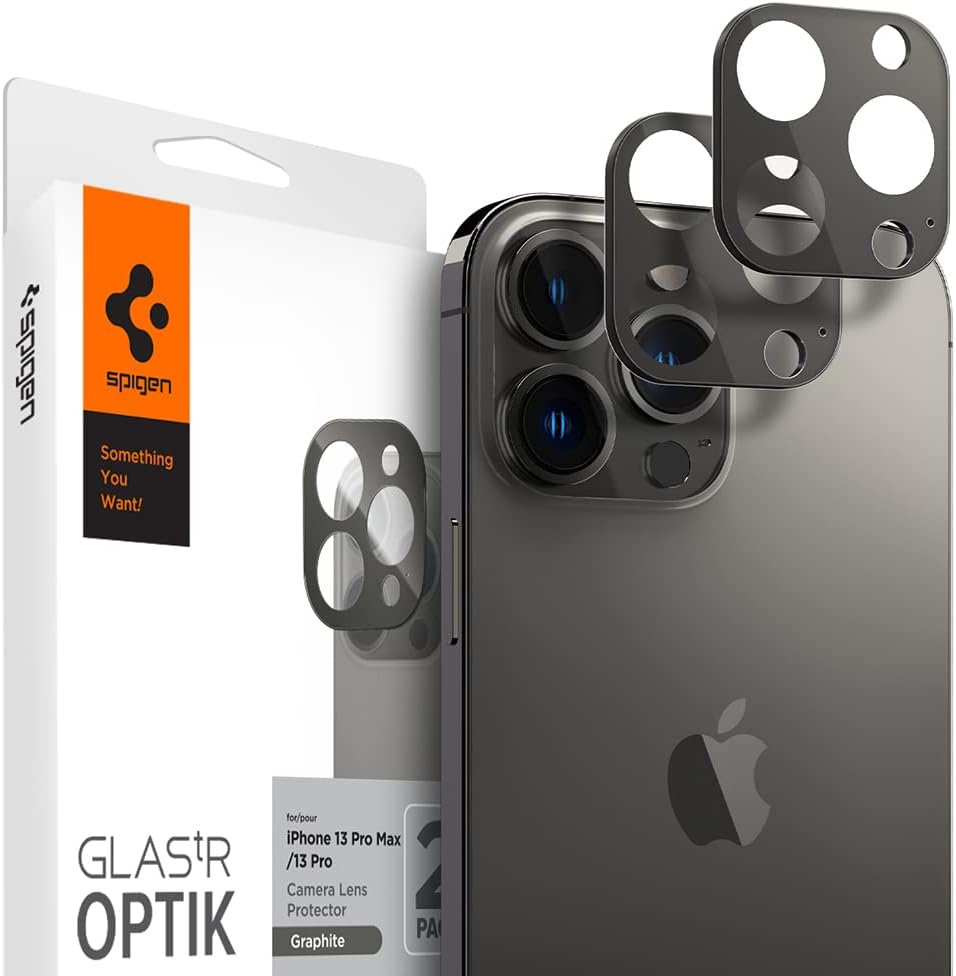 13 Pro Max / 13 Pro ile Uyumlu Kamera Lens Camı Koruyucu GLAS.tR Optik (2 Adet) Graphite - AGL04035