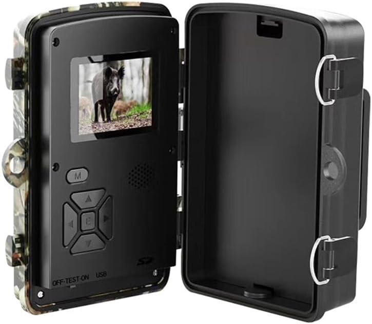 16MP Full HD 1080P Gece Görüşlü Foto Kapan – 0.8 sn Tetikleme, 10m Algılama Mesafesi, 2.0” Ekran, 9’lu Fotoğraf Çekim, PIR Sensörlü Av ve Güvenlik Kamerası Camera Trap V-01