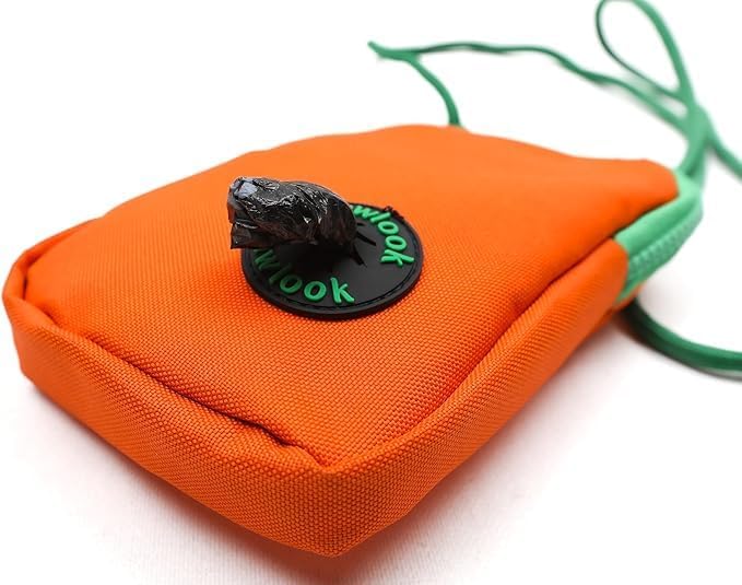 Pawlook Cep Telefonu Çantası – Fermuarlı, Gizli Poşet Gözü, Köpek Gezdirme için İdeal, Köpek Dışkı Poşeti, Turuncu