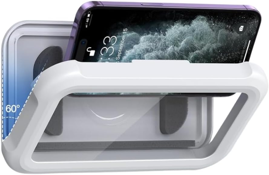 Su Geçirmez Duş Telefon Kabı – Duşta Video Izleme Standı, Banyo Için Dokunmatik Ekranlı Duvara Monte Suya Dayanıklı Telefon Saklama Kutusu, Modern Banyo Telefon Tutucu Aparatı