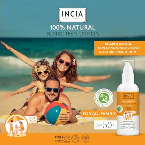 %100 Doğal ve Organik Tamanu Yağlı Güneş Losyonu Mineral Filtreli Tüm Aile Için 50 SPF 100 ml