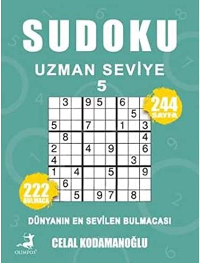 Sudoku Uzman Seviye 5: Dünyanın En Sevilen Bulmacası - 222 Bulmaca