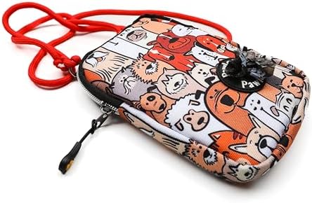 Pawlook Cep Telefonu Çantası –Dışkı Poşeti, Fermuarlı, Gizli Poşet Gözü, Köpek Gezdirme için İdeal,Paws