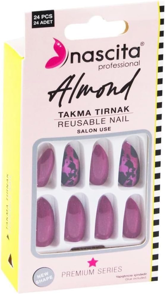 24'lü Almond Renkli Takma Tırnak - 150