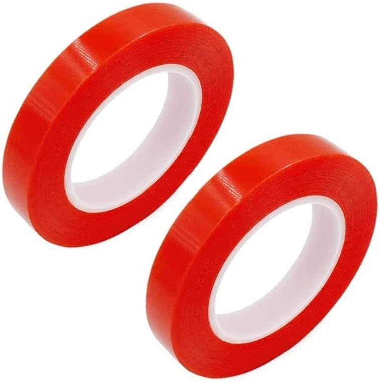 2 Adet Çift Taraflı Bant Silikon, Yapışkanlı Şeffaf Bant, Güçlü Tutuş, 2'li Paket Çift taraflı süper güçlü akrilik montaj bandı, Avantajlı Fiyat (18mm X 2 Metre)