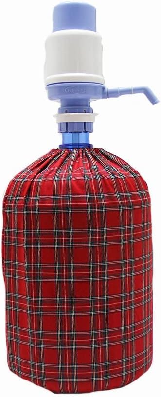 Kırmızı Küçük Ekoseli Damacana Kılıfı