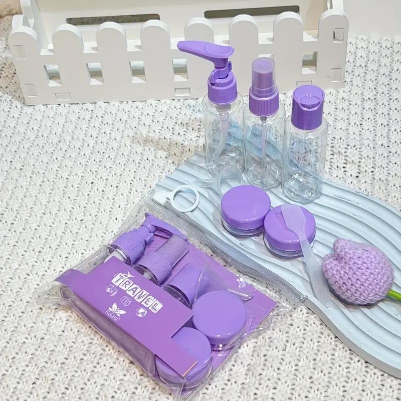 9 Parça Çok Amaçlı Seyahat Tipi Krem Kutu Şişe Spatula Seti MIT1108