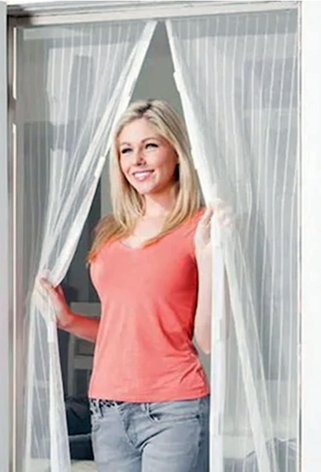 205 X 105 Cm Mıknatıslı Kapı Sinekliği Sinek Sivrisinek Kovucu Tül Sineklik 1410 V2