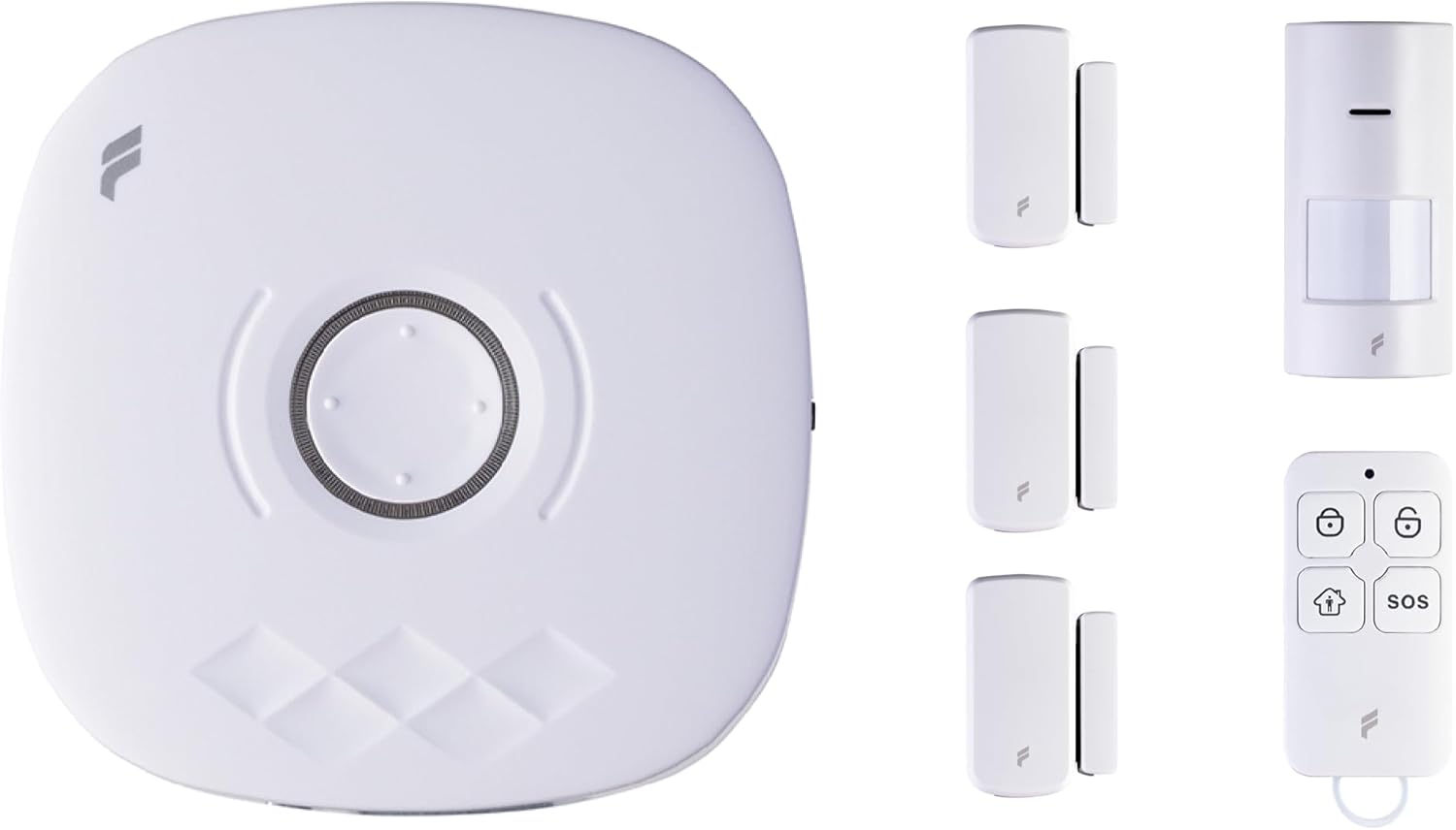 fonri Akıllı Pratik Alarm Seti; Akıllı Alarm, 3x Akıllı Kapı Pencere ve 1x Akıllı Hareket Sensörü, Kumanda, Yüksek Sesli, 2 Yıl Garanti, Uzaktan Kontrol