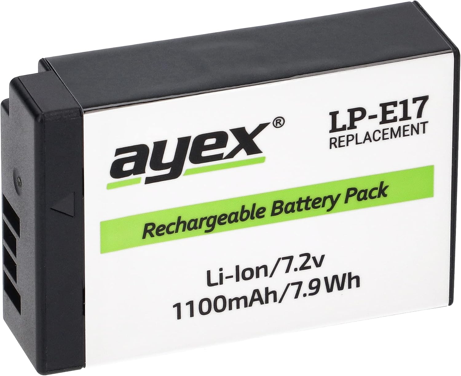 ayex LP-E17 Li-Ion Kamera Bataryası - Örneğin EOS RP 800D 760D 750D 200D 77D M6 için - Güçlü, güvenilir ve uzun ömürlü