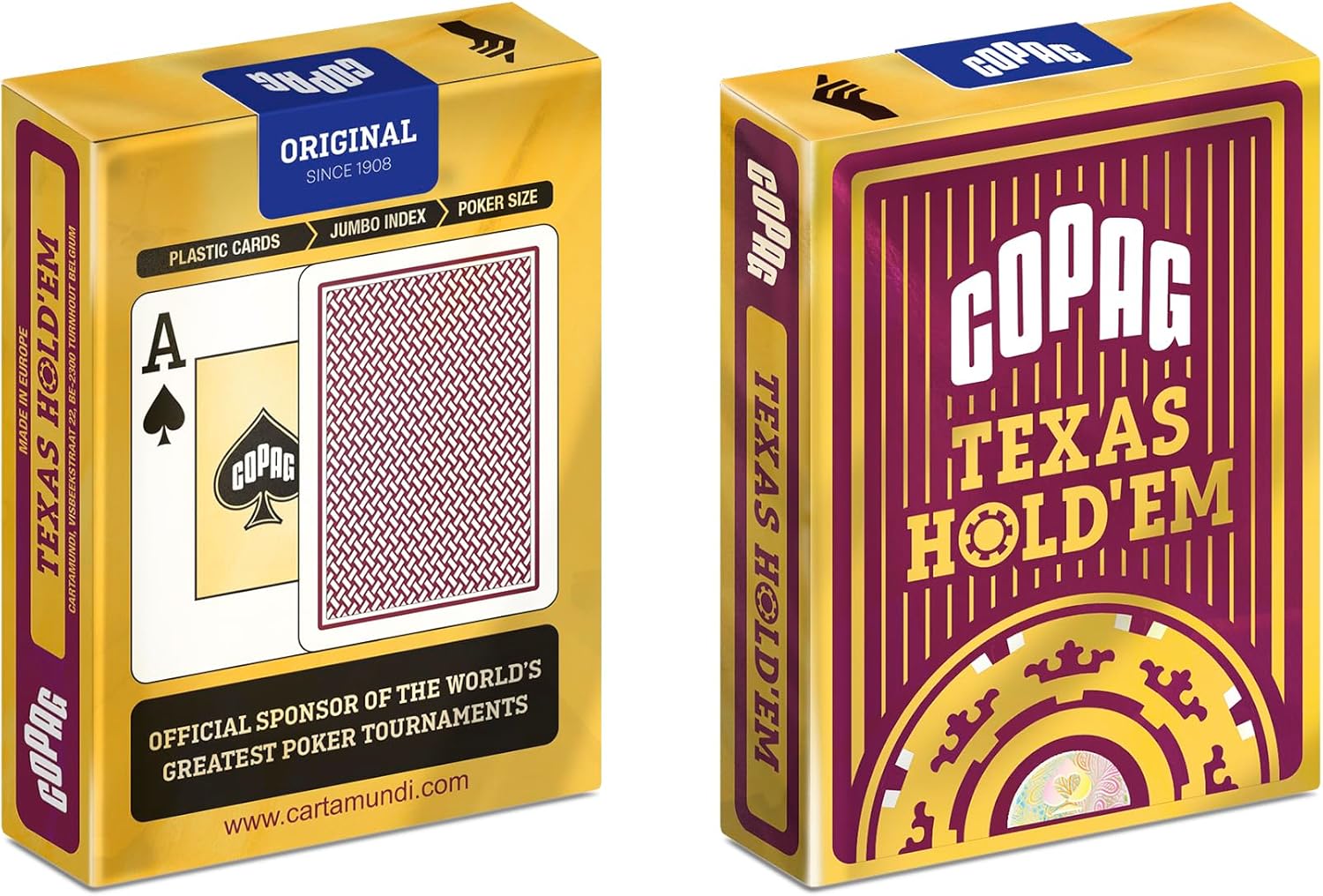 Copag Texas Hold'Em Endeks Oyun Kartları, Kırmızı