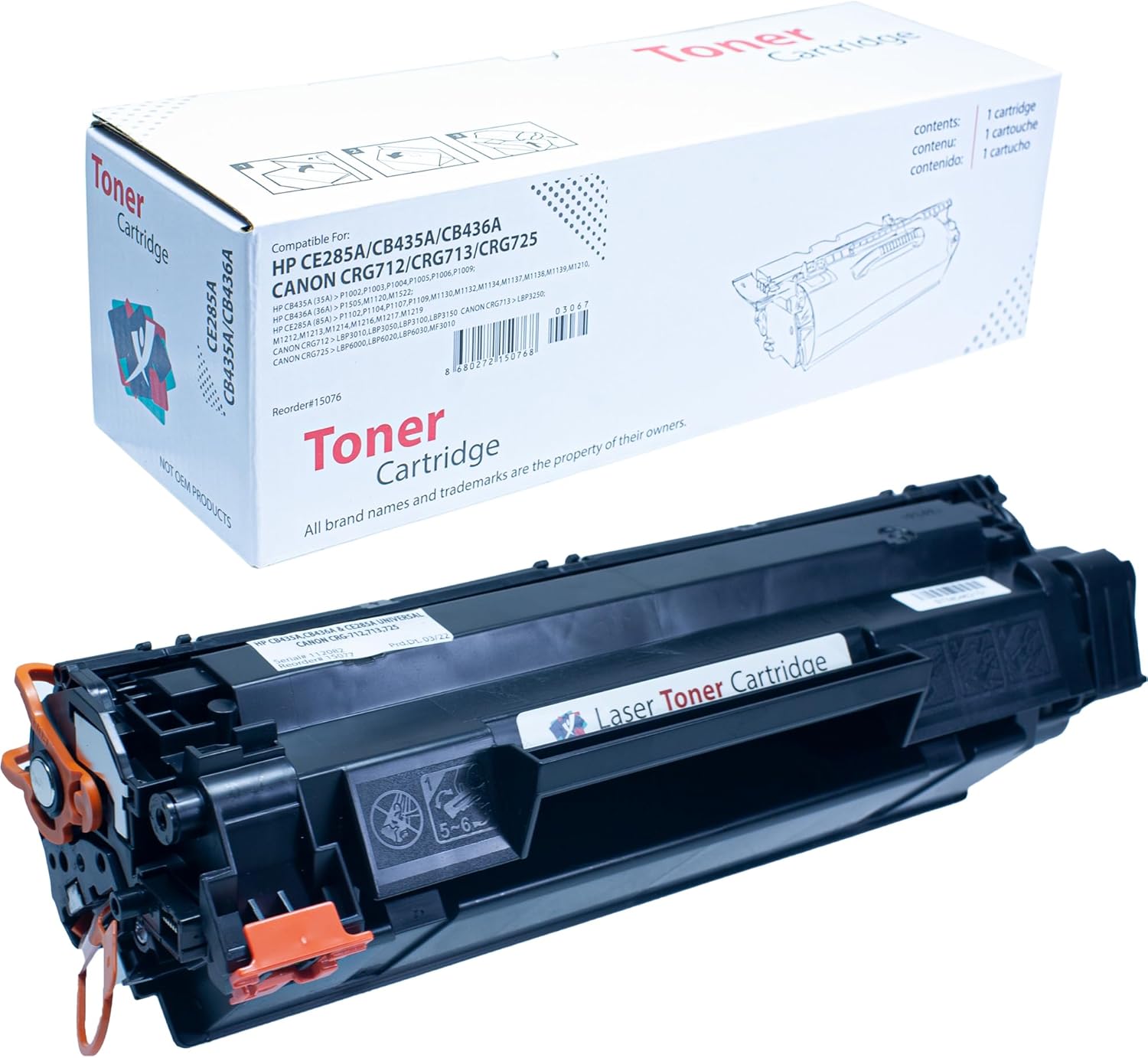 YSY Ce285A P1102 M1212nf M1217nfw P1109w 1102w 1600 Sayfa Verimli Muadil Toner Kartuş