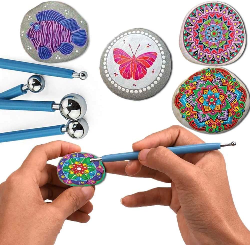 Fabric Dot Kalemi 4'lü Metal Büyük Boy