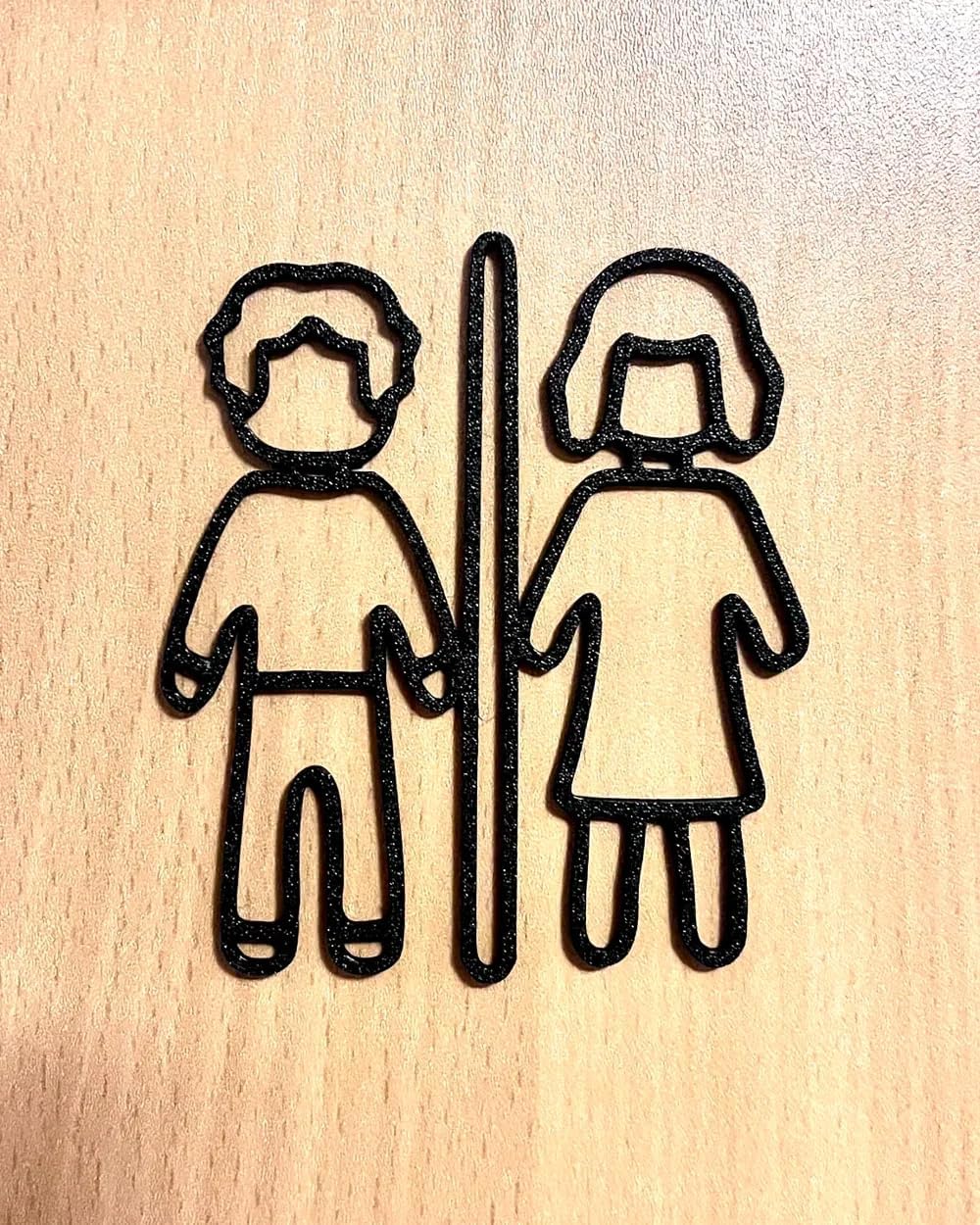 Mizaku Kadın Erkek Ortak Wc Tuvalet Tabelası