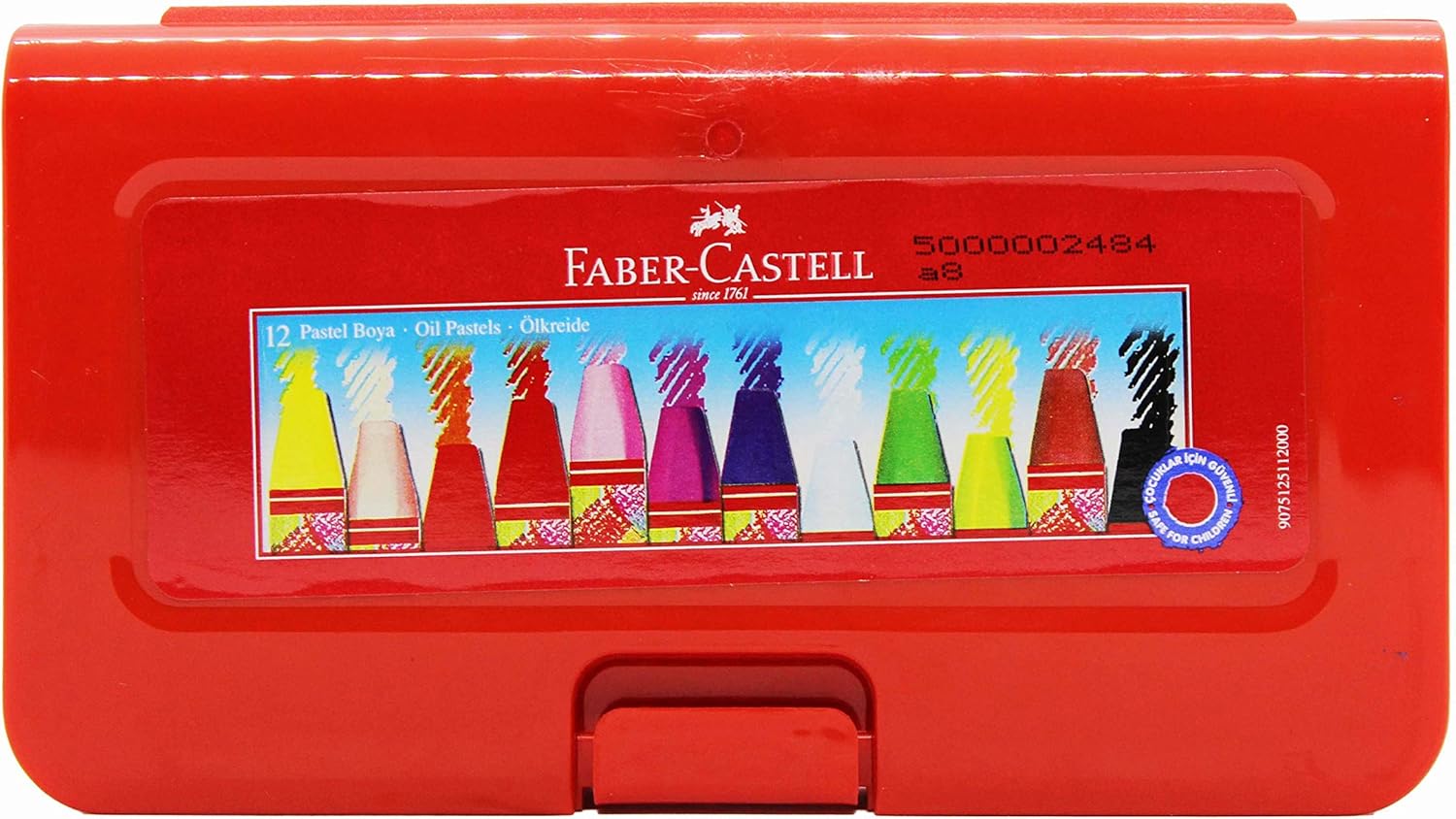 Altıgen Pastel Plastik Kutu,12'li (125112)