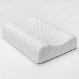 Çift Taraflı Visko Boyun Destek Yastığı, Visco Boyun Yastığı, Büyük Boy Çift Taraflı Yastık, Ortopedik Yastık, 60x40x14-12 cm - Görsel 4
