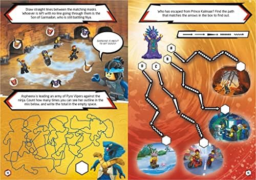 ®: Nya's Powers Activity Book (with Nya minifigure and mech)
