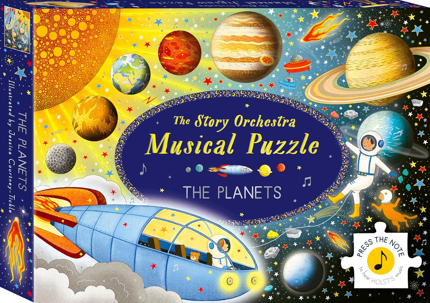 Alternative view of The Orchestra: The Planets: Musical Puzzle: Press the note to hear Holst's music